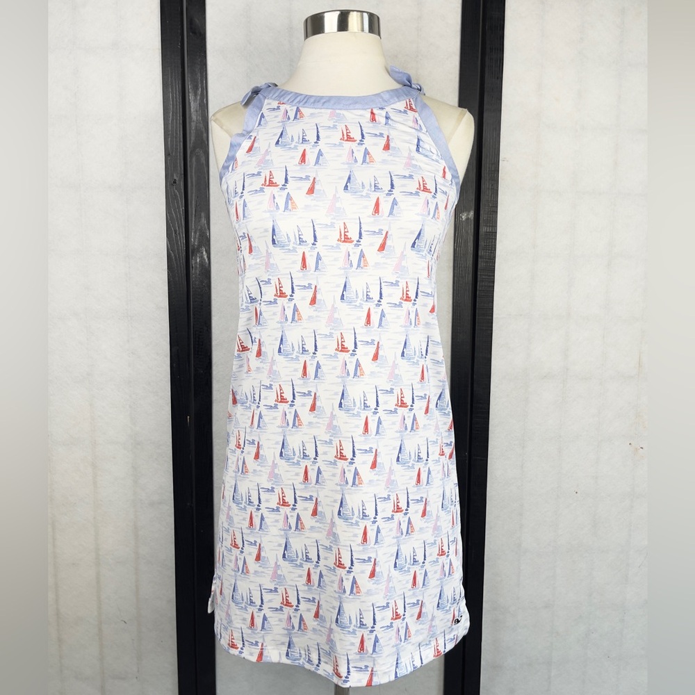 Vineyard Vines Blue and Red Patterned Top